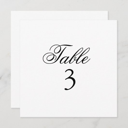 サラの表番号 (正面/裏面)