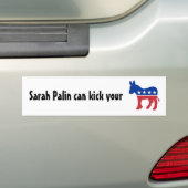 サラはあなたの蹴ることができます…. バンパーステッカー (車上)
