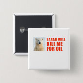 サラは油のための私を殺します 缶バッジ (正面&裏面)
