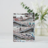 サラエボのグラフィティ階段 ポストカード (スタンド正面)