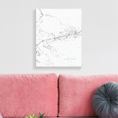 サラエボシティの地図 キャンバスプリント (インサイチュ (リビング))