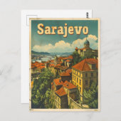 サラエボボスニア・ヘルツェゴビナヴィンテージ ポストカード (正面/裏面)