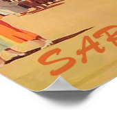 サラエボ市中心部，ボスニア，ヴィンテージ旅行 ポスター (角)