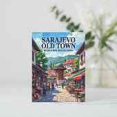 サラエボ旧市街 (バシュチャルシija) ポストカード (スタンド正面)