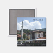サラエボ – モスク マグネット (正面/裏面)