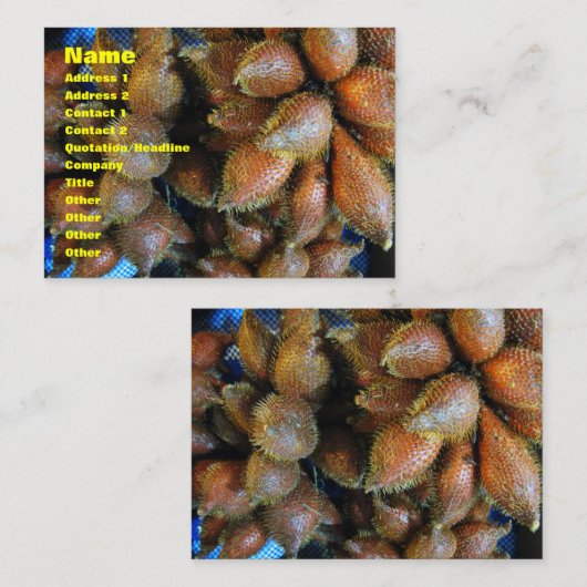 サラク[スネークフルーツ] 名刺 (正面/裏面)