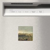 サラゴサの街の眺め マグネット (インサイチュ (食洗機))