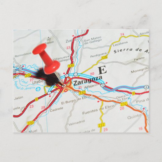 サラゴサ，アラゴン，スペイン ポストカード (正面)