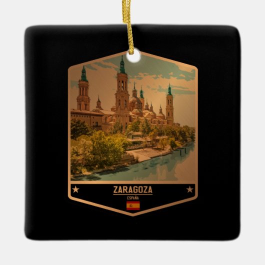 サラゴサ セラミックオーナメント (正面)