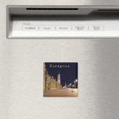 サラゴサ。ナイト.ピラール広場。 マグネット (インサイチュ (食洗機))