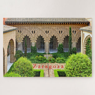サラゴサ。 Aljaferia Palace.Patio de Santa Isabel。 ジグソーパズル