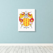 サラザー家紋 キャンバスプリント (インサイチュ (ウッドフロア))