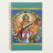 サラスワティヒンドゥー神の女神 プランナー手帳 (正面)