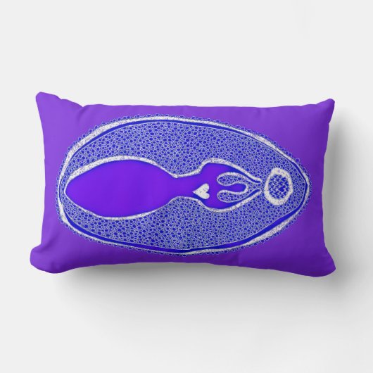 サラスワティ女神ヨニ ランバークッション (正面)