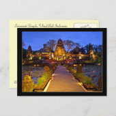 サラスワティ寺院，ウブドバリインドネシア ポストカード (正面/裏面)