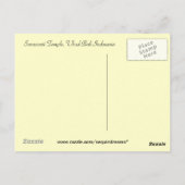 サラスワティ寺院，ウブドバリインドネシア ポストカード (裏面)