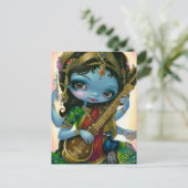 「サラスワティ遊のビーナ」ポストカード ポストカード (スタンド正面)