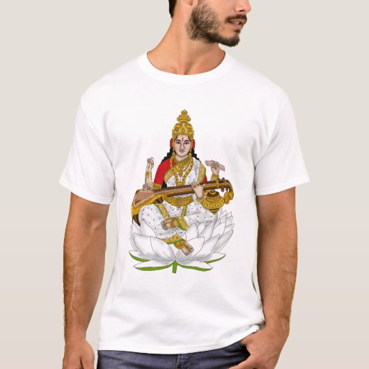 サラスヴァティー女神Tシャツ Tシャツ (正面)