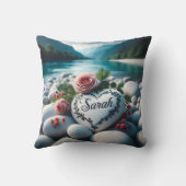 サラズリバーストーンハート クッション (裏面)