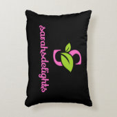 サラズ・デライトのロゴ枕 アクセントクッション (正面(垂直))