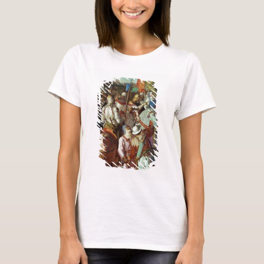 サラセン軍パリの外， 730-32 AD Tシャツ (正面)
