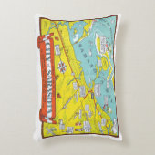 サラソタの地図 アクセントクッション (正面(垂直))