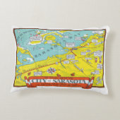 サラソタの地図 アクセントクッション (裏面)