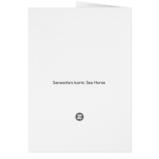 サラソタの象徴的な海馬 (裏面)