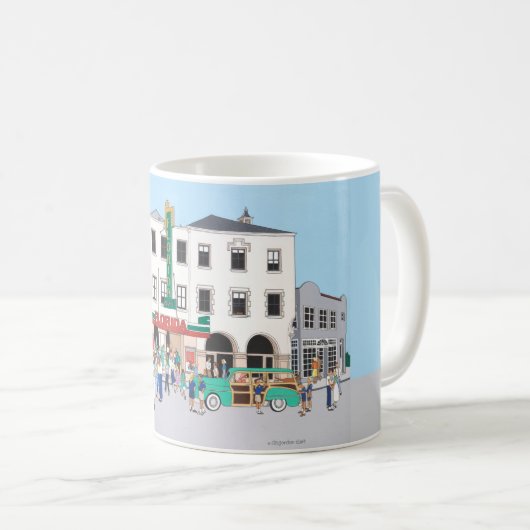 サラソタオペラハウス – サラソタ,フロリダ コーヒーマグカップ (正面右)