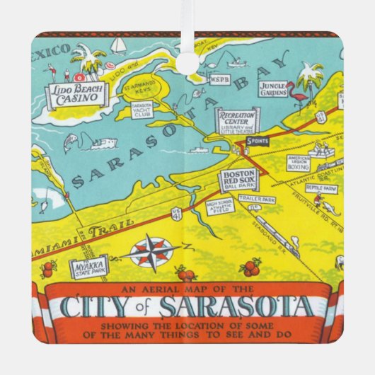 サラソタオーナメント メタルオーナメント (正面)