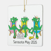 サラソタビーチゲータズセラミックオーナメント セラミックオーナメント (左)