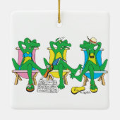 サラソタビーチゲータズセラミックオーナメント セラミックオーナメント (裏面)