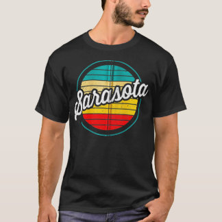 サラソタフロリダレトロサンセット動揺してヴィンテージB Tシャツ