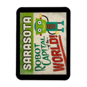 サラソタフロリダロボット – おもしろいヴィンテージ マグネット (縦)