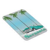 サラソタフロリダヴィンテージスタイル旅行ポスター マグネット (右側)