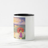 サラソタフロリダヴィンテージ1920年代 マグカップ (中央)