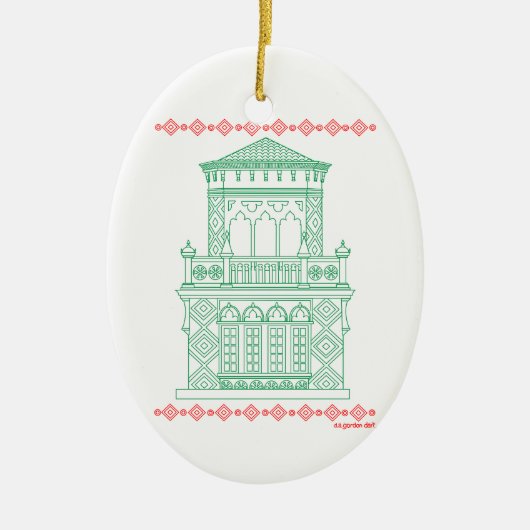 サラソタリングランドマークオーナメント セラミックオーナメント (正面)