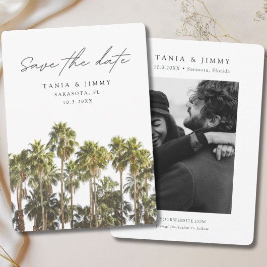 サラソタ結婚のフロリダ日付の保存 招待状