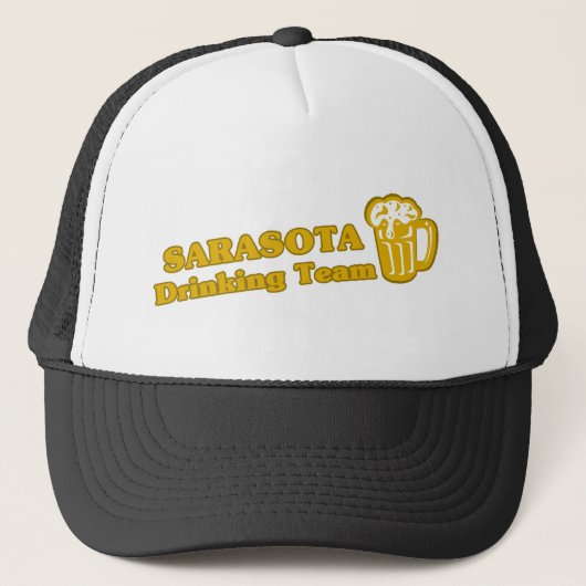 サラソタ酒飲みチームTシャツ キャップ (正面)