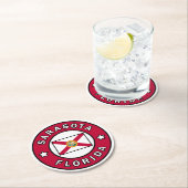 サラソタ・フロリダ ラウンドペーパーコースター (インサイチュ)