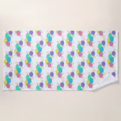 サラタータッフィフボードウォークキャンディショップスイーツ ビーチタオル (正面)