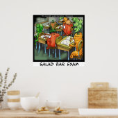 サラダおもしろいバー試験ポスター ポスター (キッチン)
