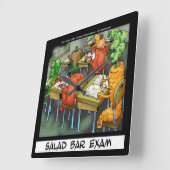 サラダおもしろいバー試験壁時計 スクエア壁時計 (傾斜)