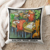 サラダおもしろいバー試験綿装飾用クッション クッション (ブランケット)