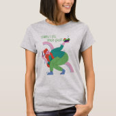 サラダおもしろいビーガン引用文 Tシャツ (正面)