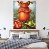 サラダに入った生き物 キャンバスプリント (インサイチュ (寝室))