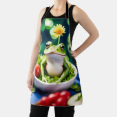 サラダに蛙が入っている エプロン (インサイチュ)