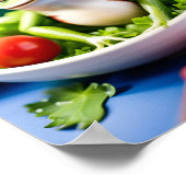 サラダに蛙が入っている ポスター (角)