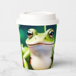 サラダに蛙が入っている 紙コップ