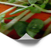 サラダに集中する ポスター (角)